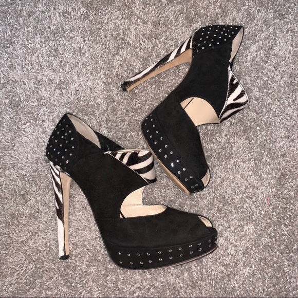 Damiano Marini Zebra Swarovski Crystal Platform - Picture 6 of 11